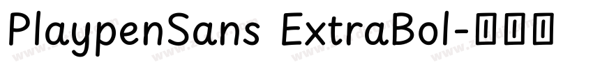 PlaypenSans ExtraBol字体转换 PlaypenSans ExtraBol字体转换